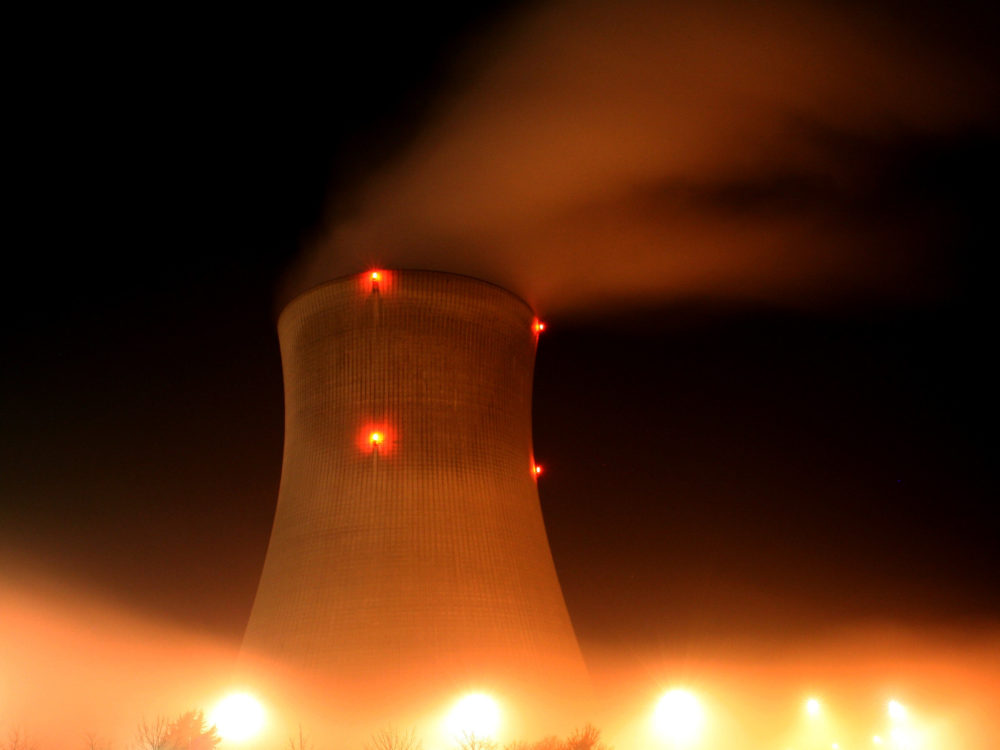 a nuclear cooling tower