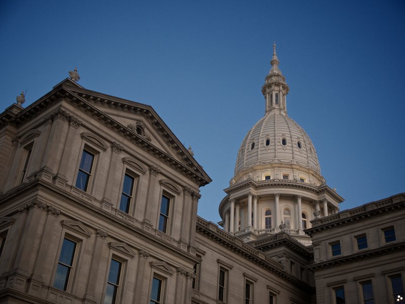 The Michigan State Capitol Building.