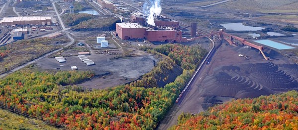 The U.S. Steel Minntac taconite mining operation near Mountain Iron, Minnesota.